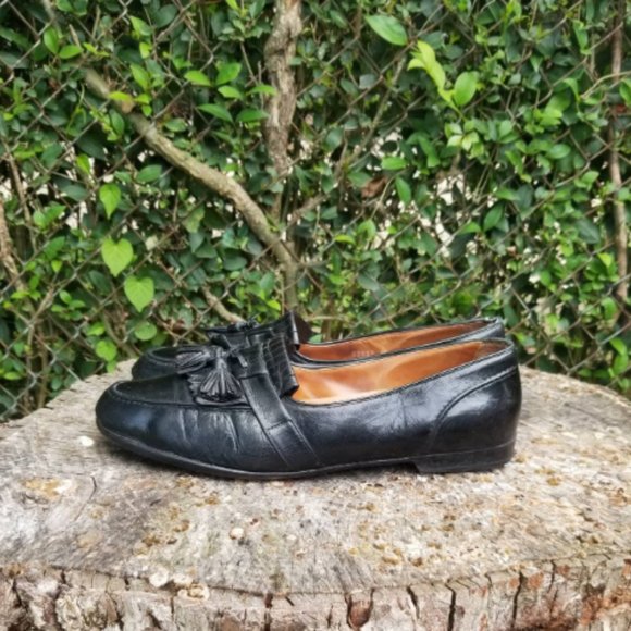 Bragano Cole Haan Shoes Black Tassel Loafers 12M main image 7